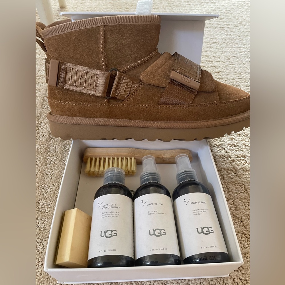 Ugg Authentic ankle boots. Comes with care kit.